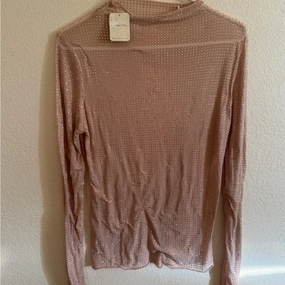 Intimately Free People | Dance All Night Top | Peach | L | Night-Out Sheer - Picture 6 of 7